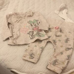 Disney Baby 2 Piece Set Kimono Snap Top w/leggings